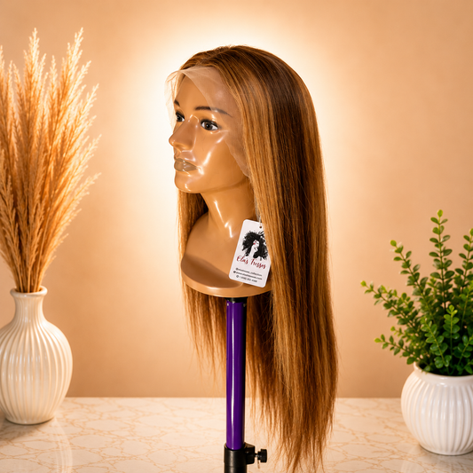 28" Honey Blonde/Brown  Raw HD Lace Straight